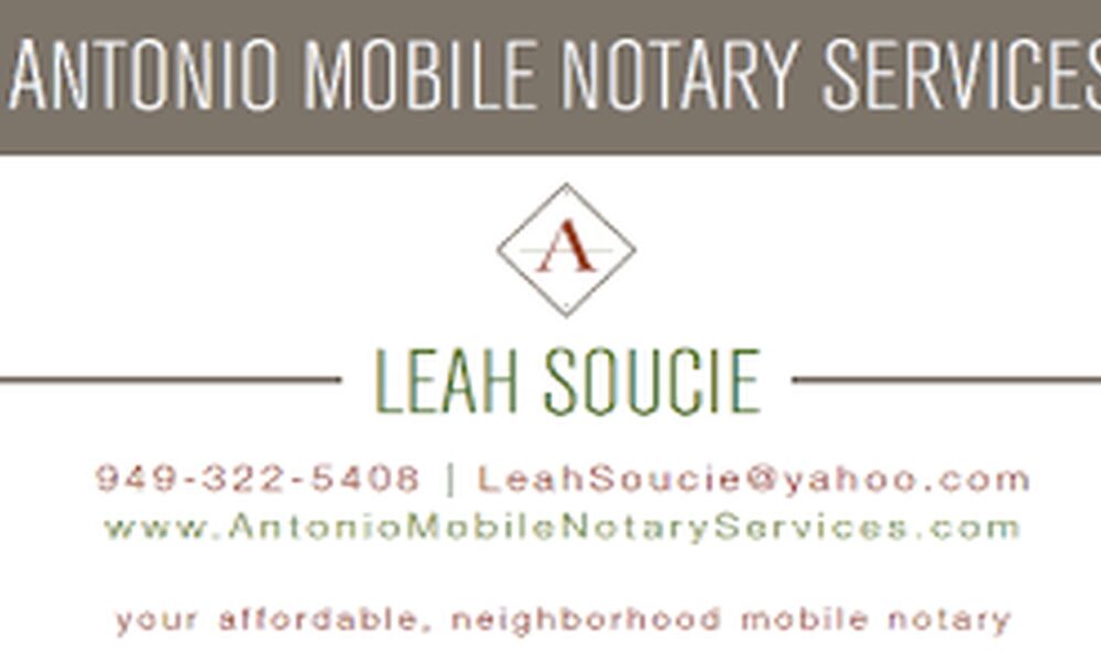 Antonio Mobile Notary Services