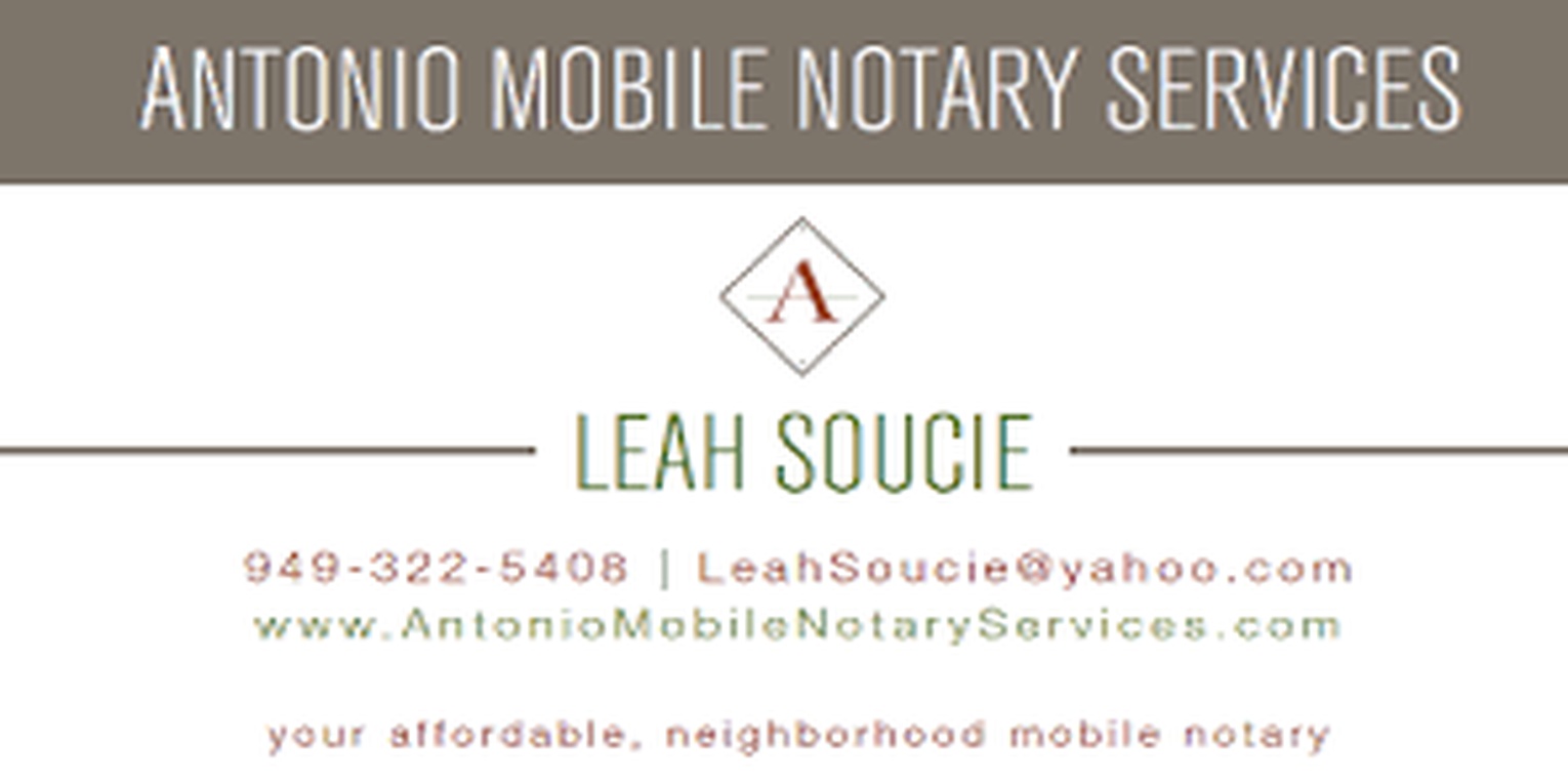 Antonio Mobile Notary Services